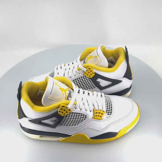 Jordan 4 Retro Vivid Sulfur (Women's) - Size 9.5W