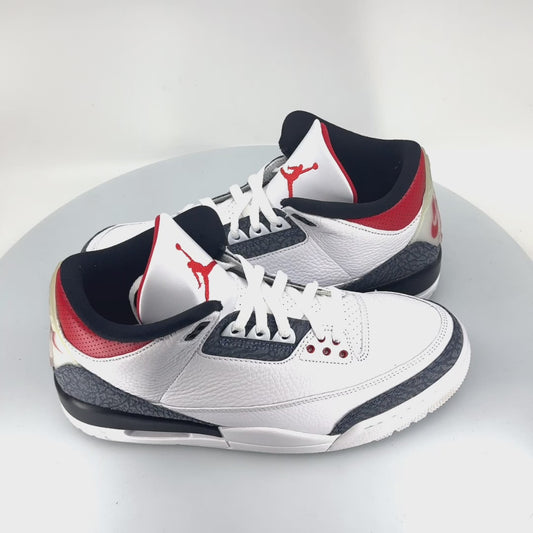 Jordan 3 Retro SE Fire Red Denim (2020) - Size 10