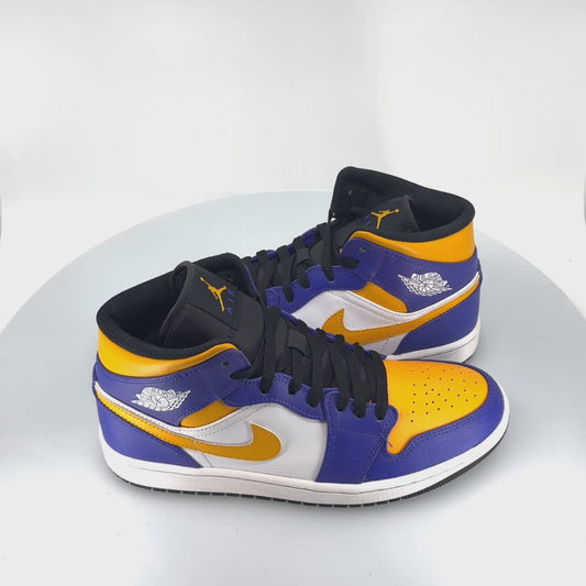 Jordan 1 Mid Lakers (2022) - Size 8.5